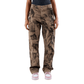 Fitsole Grungy Tie-Die Black Pants